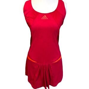 adidas adizero Feather Tennis Dress Pleated Sporty Fairy Slimming Sheer Artsy M